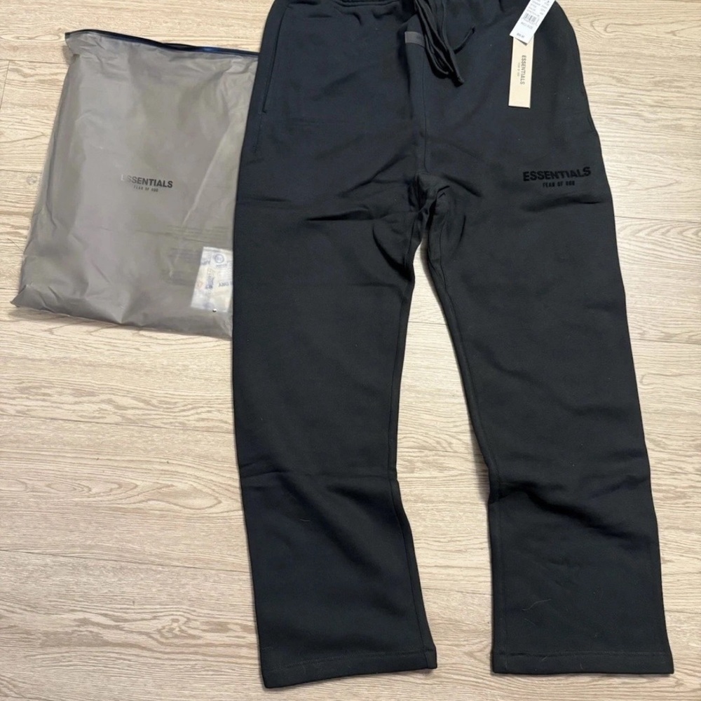 Essentials Black Sweatpants Joggers
